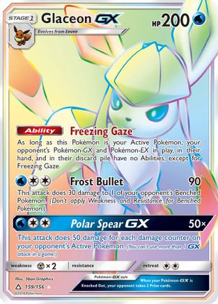 Glaceon-GX 159/156 - Ultra Prism Pokemon Holofoil