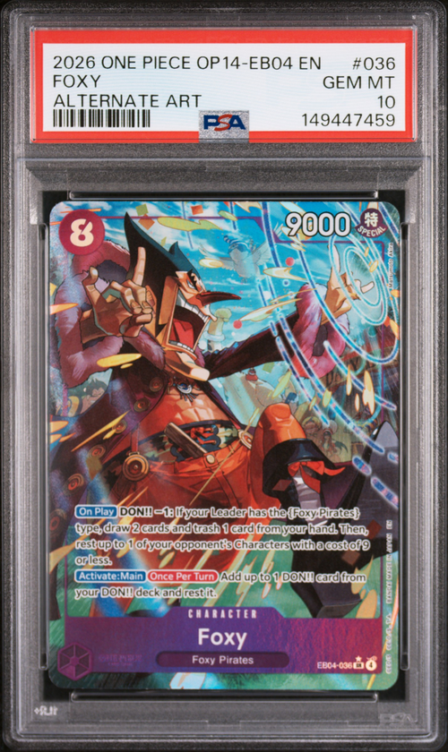 PSA 10 FOXY ALTERNATE ART