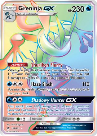 Greninja-GX 133/131 - Forbidden Light Pokemon Holofoil