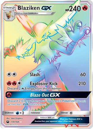 Blaziken-GX 170/168 - Celestial Storm Pokemon Holofoil