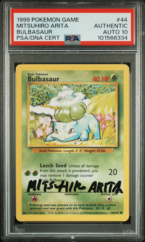 PSA AUTO GEM MT  MITSUHIRO ARITA BULBASAUR BULBASAUR