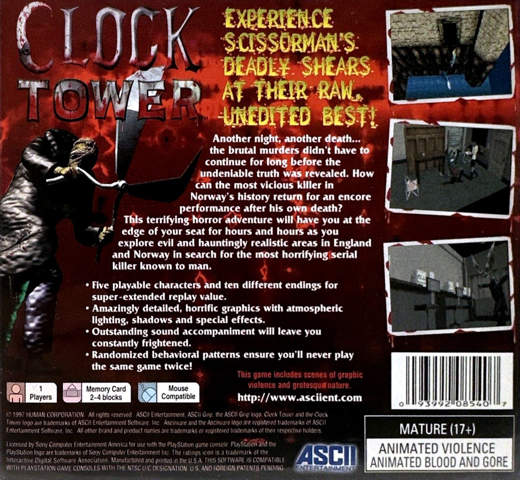 Clock Tower - PlayStation