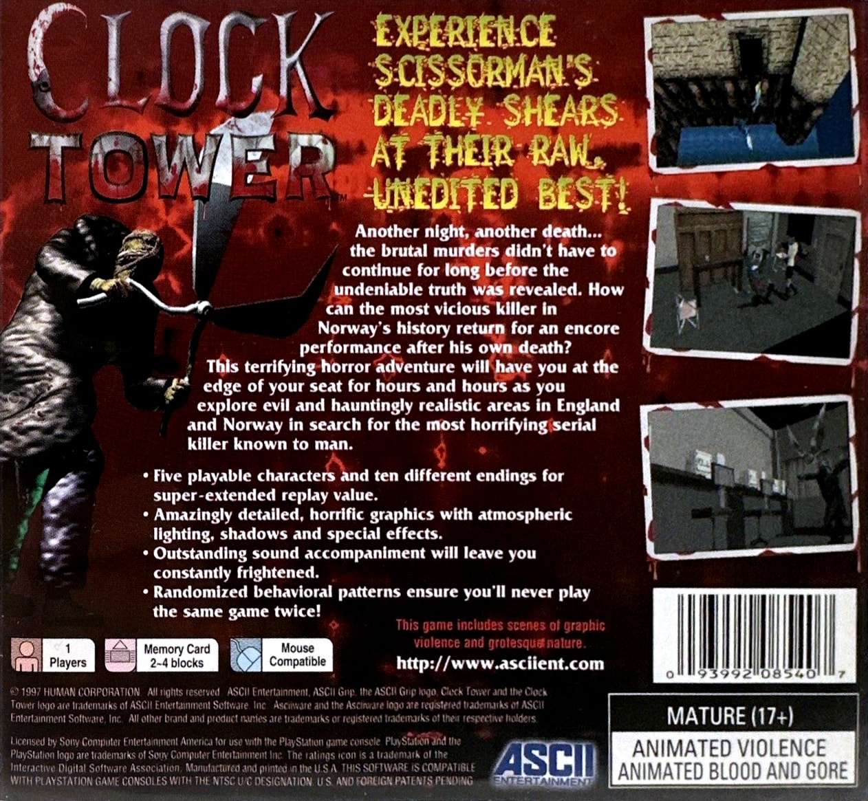 Clock Tower - PlayStation