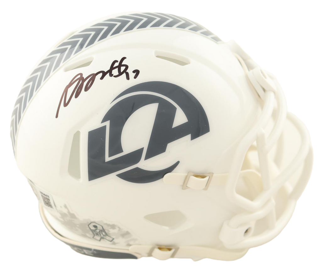 Davante Adams Autographed Signed Salute to Service Mini Helmet - Metabilia Certified