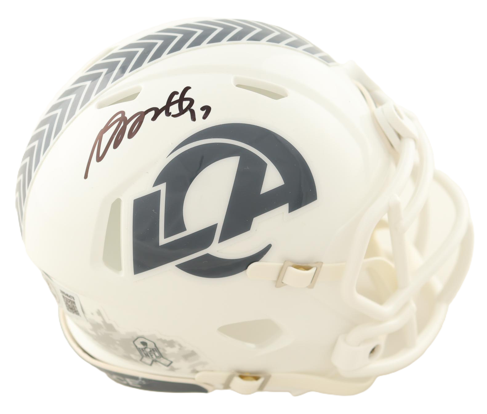 Davante Adams Autographed Signed Salute to Service Mini Helmet - Metabilia Certified