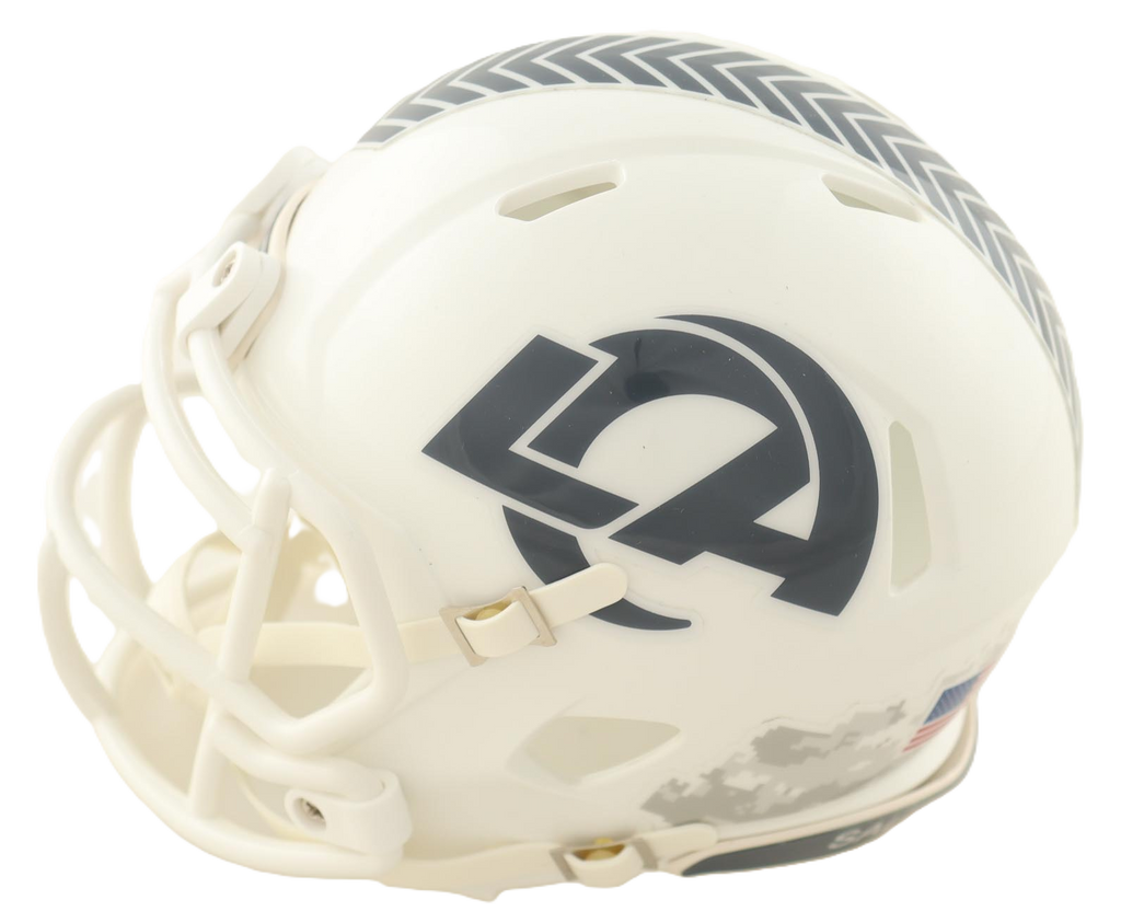 Davante Adams Autographed Signed Salute to Service Mini Helmet - Metabilia Certified