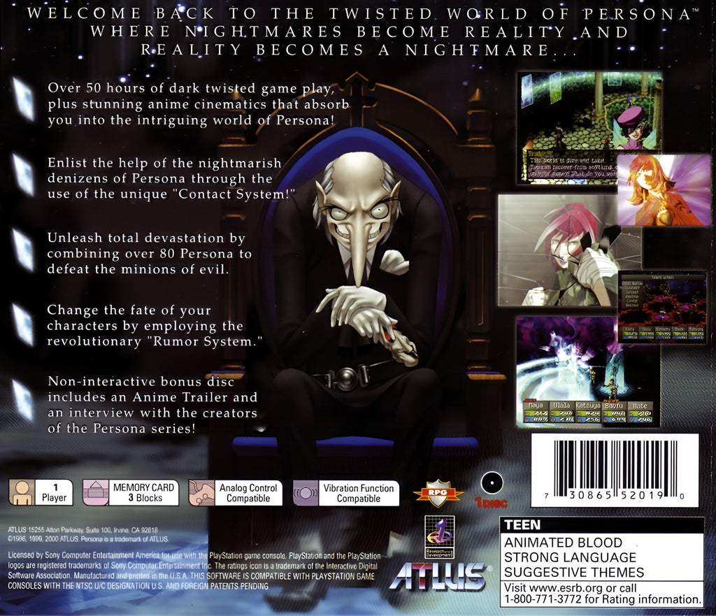 Persona 2 Eternal Punishment - PlayStation