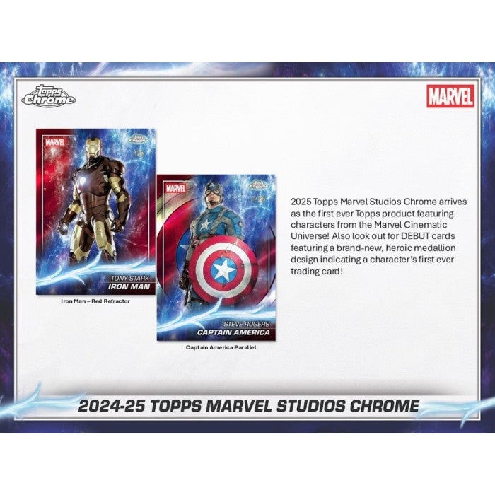 Marvel Studios Chrome Hobby 8-Box Case (Topps 2024/25)