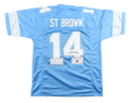 Amon-Ra St Brown Autographed Signed Custom Jersey with Beckett COA