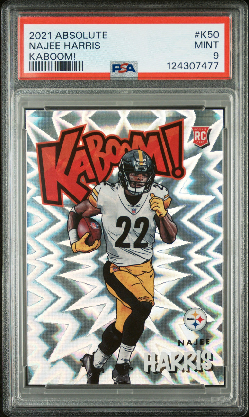 2021 Panini Absolute Kaboom! Najee Harris #50 PSA 9