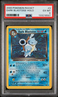 2000 Pokemon Team Rocket Holo Dark Blastoise #3 PSA 6