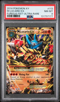 2014 Pokemon XY Furious Fist Ultra Rare Mega Lucario #113 PSA 8