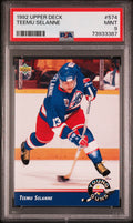 1992 Upper Deck Young Guns Teemu Selanne #574 PSA 9