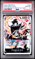 2024 One Piece Ultra Deck-The Three Brothers St13-Black & White Alt.Art Portgas D. Ace #2 PSA 10