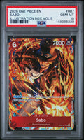 2026 One Piece Promo Illustration Box Volume 5 Sabo #OP05007 PSA 10