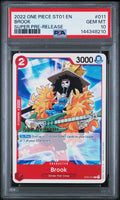 2022 One Piece Starter Deck-Straw Hat Crew Super Pre-Release Brook #11 PSA 10