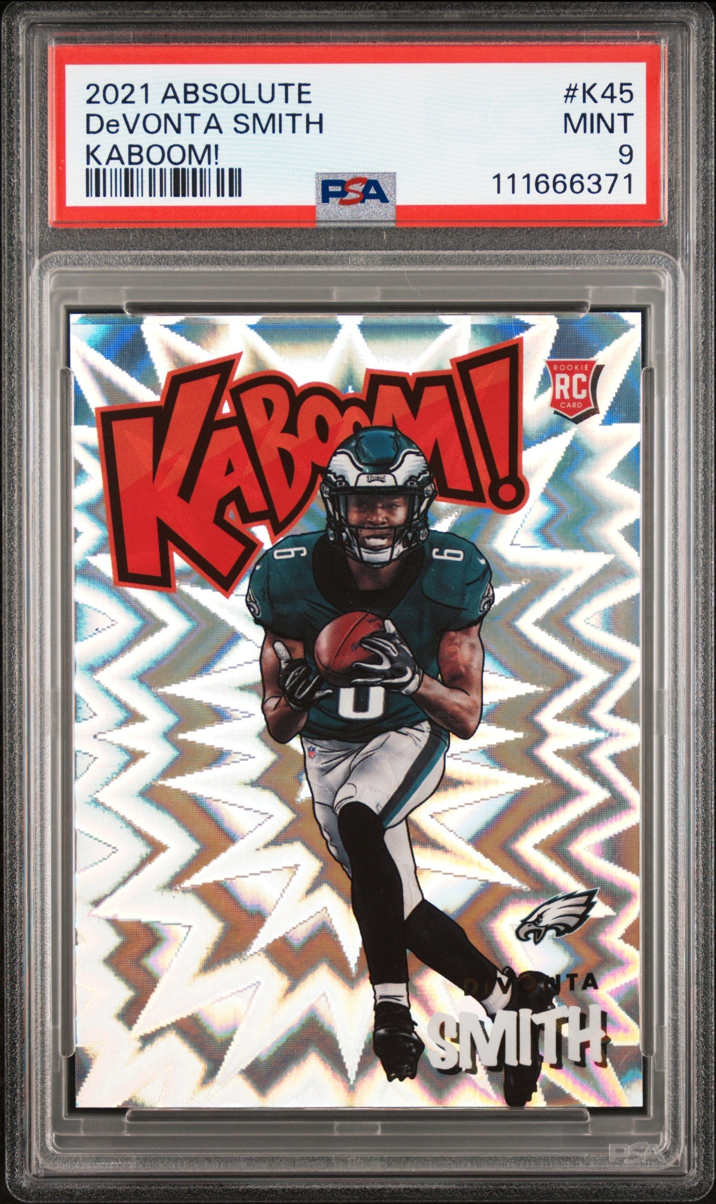 2021 Absolute Kaboom! Devonta Smith #K45 PSA 9