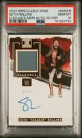 2023 Panini Impeccable WWE Elegance Memorabilia Autograph Elegance Mem Auto-Silver Seth Rollins #EMSFR /49 PSA 10