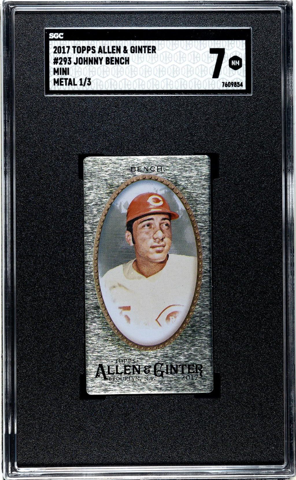 2017 Allen & Ginter #293 Johnny Bench /3 SGC 7