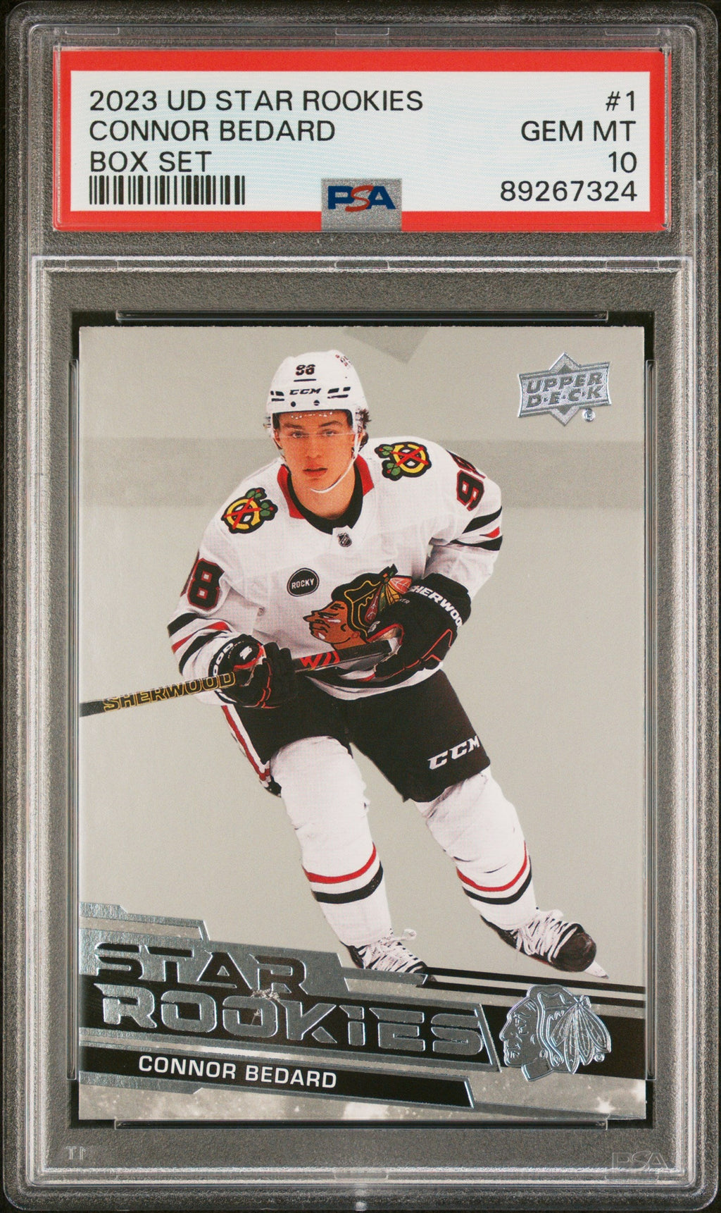 2023 Uper Deck Star Rookies Connor Bedard #1 PSA 10