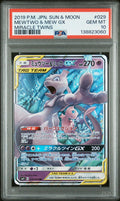 2019 Pokemon Sun and Moon Miracle Twin Japanese Holo Mew/Mewtwo Gx #29 PSA 10