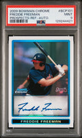 2009 Bowman Chrome Prospect Autograph Refractor Freddie Freeman #BCP101 /500 PSA 9