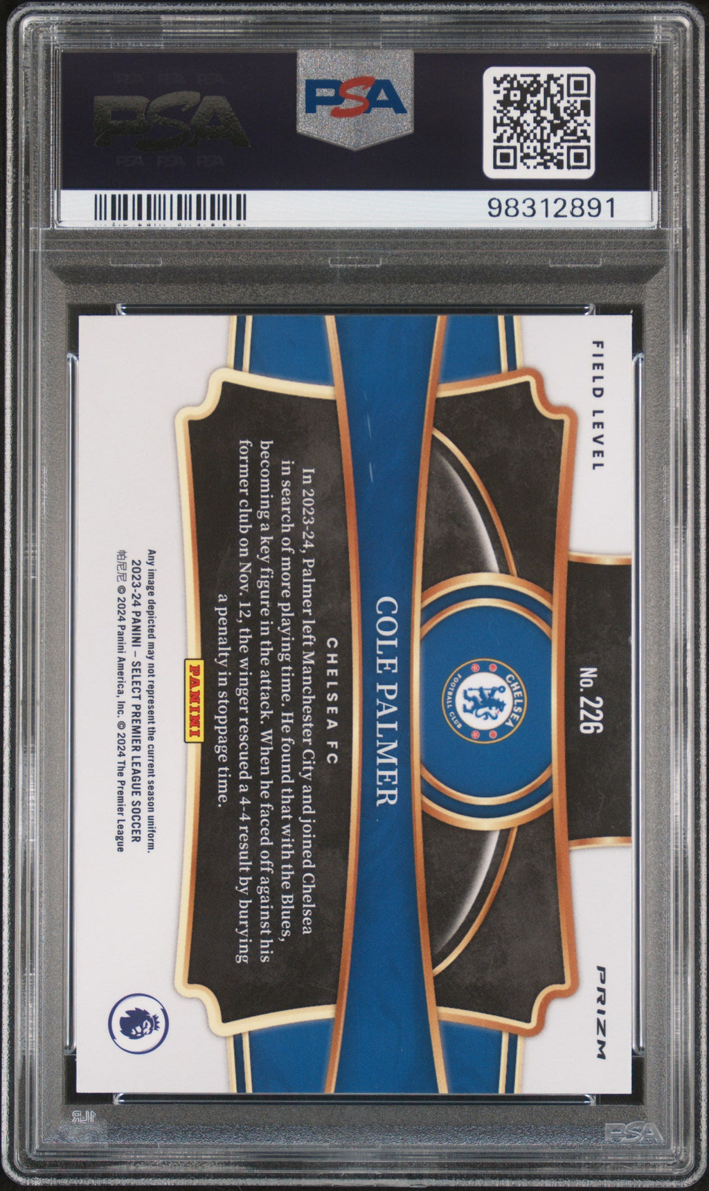 2023 Panini Select Premier League White Sparkle Cole Palmer #226 PSA 9