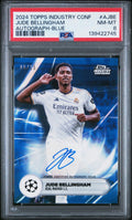 2024 Topps Industry Conference Autographs Blue Jude Bellingham #AJBE /15 PSA 8