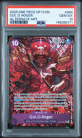 2025 One Piece Op13-Carrying On His Will Alternate Art Gol.D.Roger #064 PSA 10
