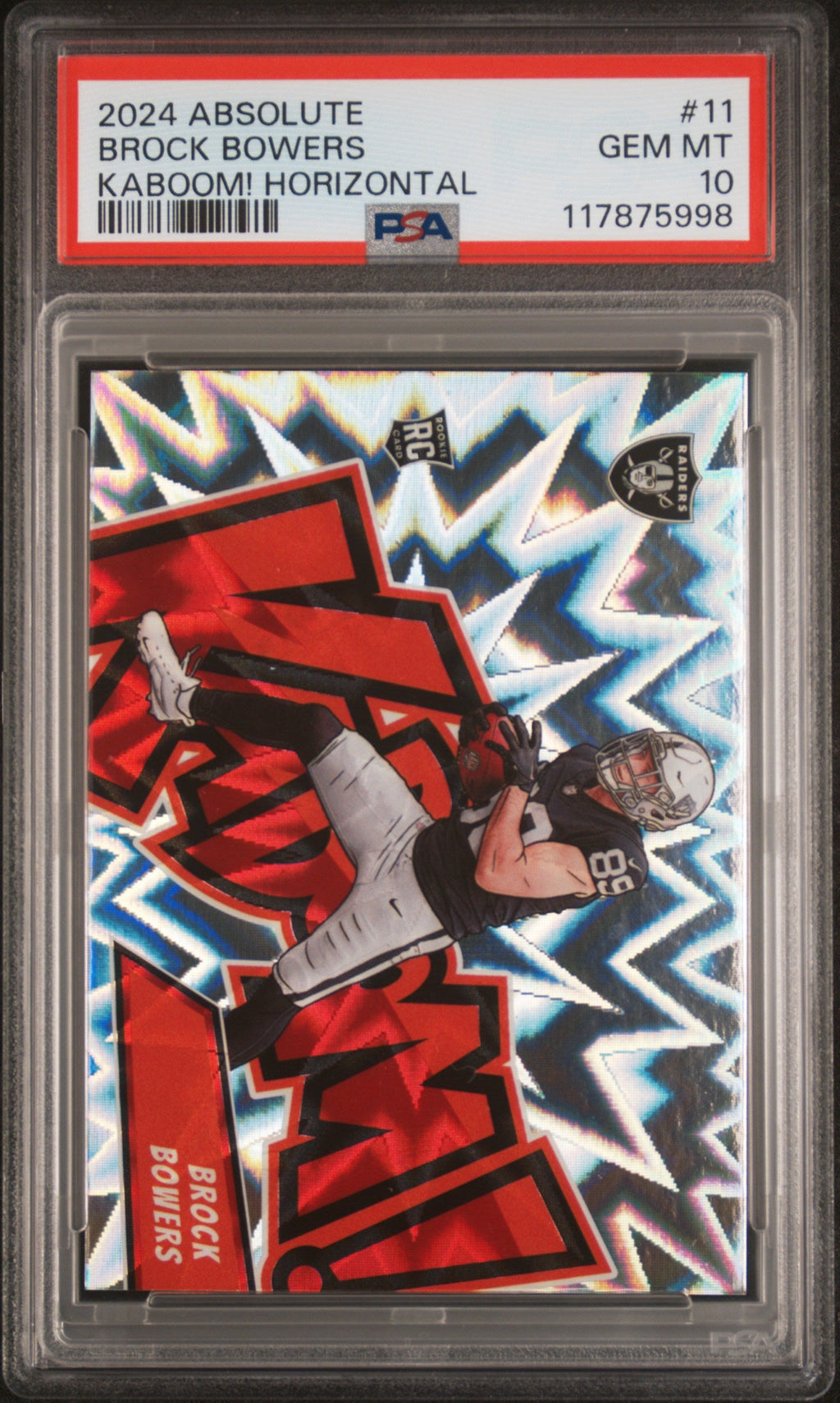 2024 Absolute Kaboom! Horizontal Brock Bowers #11 PSA 10