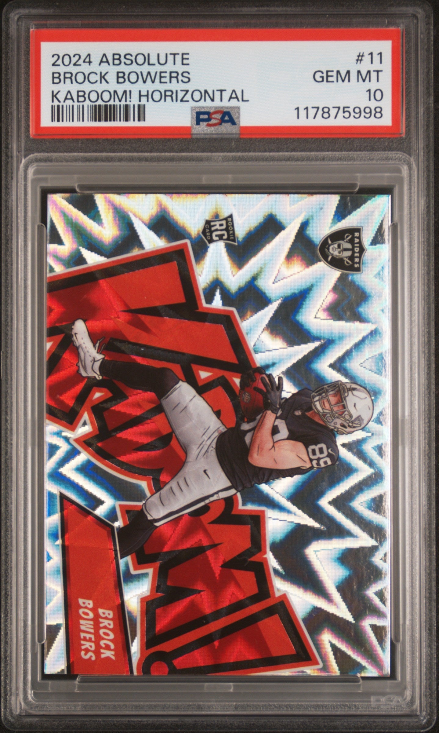 2024 Absolute Kaboom! Horizontal Brock Bowers #11 PSA 10