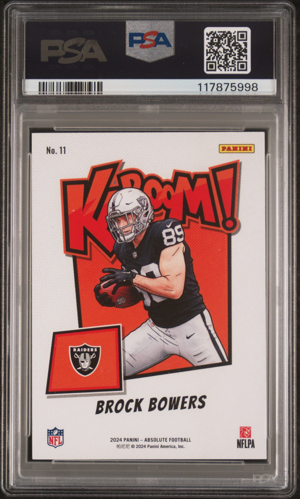 2024 Absolute Kaboom! Horizontal Brock Bowers #11 PSA 10