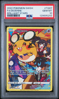 2022 Pokemon Sword and Shield Brilliant Stars Trainers Gallery Holo Dedenne #TG07 PSA 10