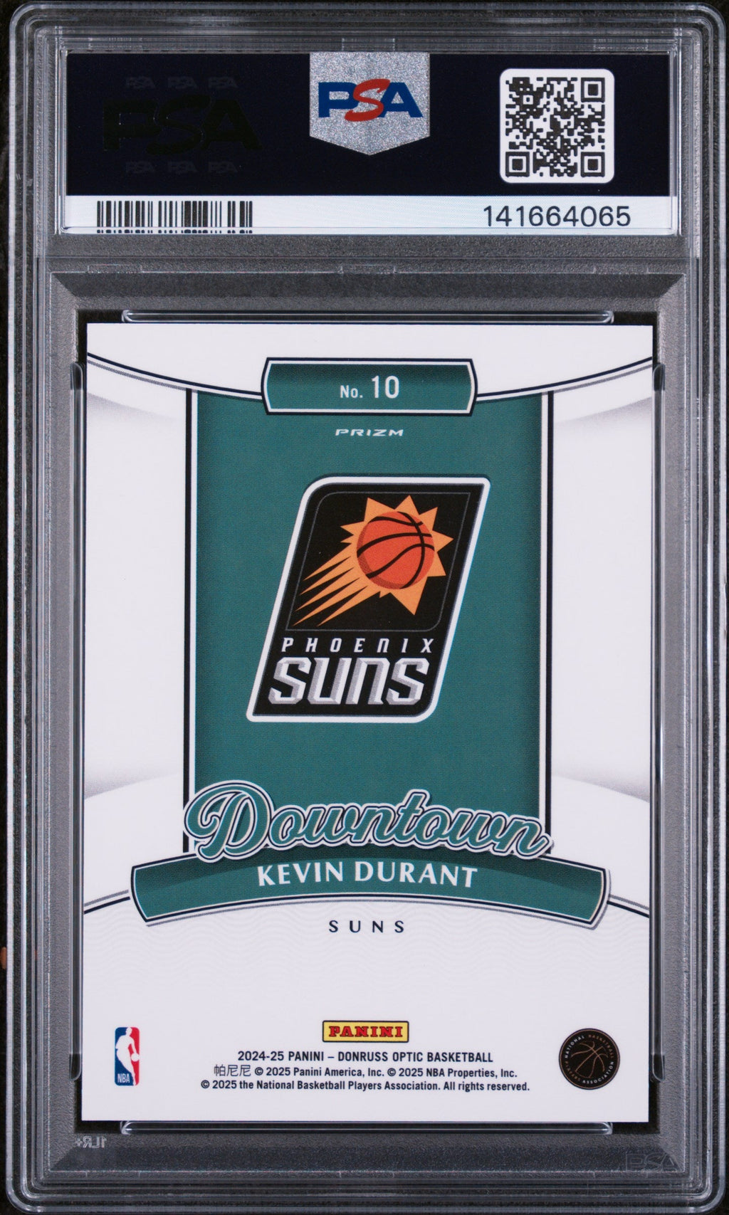 2024 Donruss Optic Downtown Kevin Durant #10 PSA 10