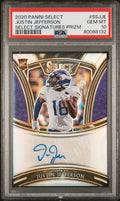 2020 Panini Select Signatures Prizm Justin Jefferson #9 PSA 10