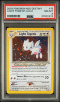2002 Pokemon Neo Destiny Holo Light Togetic #15 PSA 8