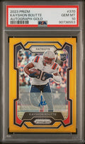 2023 Panini Prizm Autograph-Gold Kayshon Boutte #370 /10 PSA 10