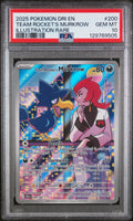 2025 Pokemon Destined Rivals Illustration Rare Team Rocket's Murkrow #200 PSA 10
