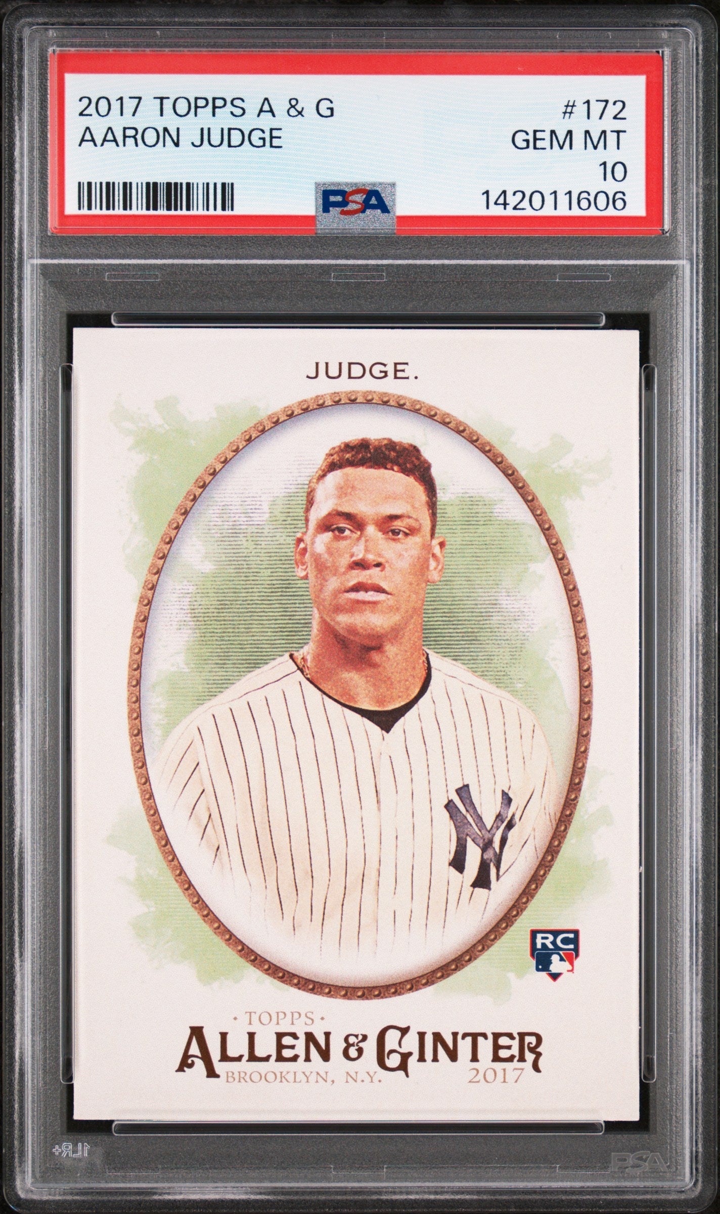 2017 Topps Allen and Ginter Aaron Judge #172 PSA 10