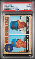 1968 Topps Mets Rookie Stars Jerry Koosman/Nolan Ryan #177 PSA 2
