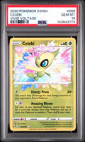 2020 Pokemon Sword and Shield Vivid Voltage Celebi #9 PSA 10