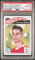 2021 Topps Living UEFA Champions League Cristiano Ronaldo #374 PSA 10