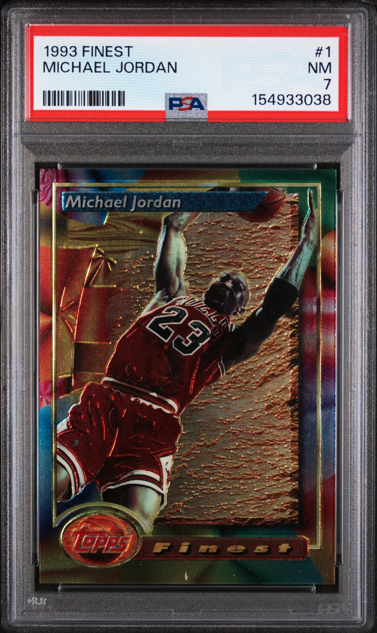 1993 Finest Michael Jordan #1 PSA 7