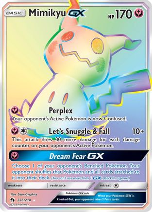 Mimikyu-GX 226/214 - Lost Thunder Pokemon Holofoil