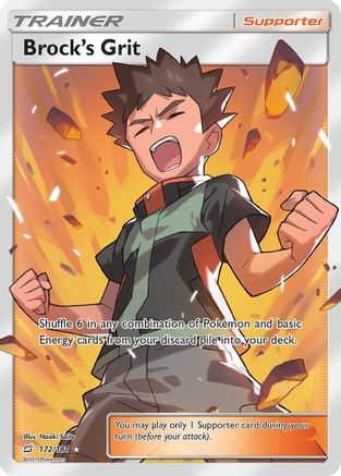 Brock's Grit 172/181 - Team Up Pokemon Holofoil