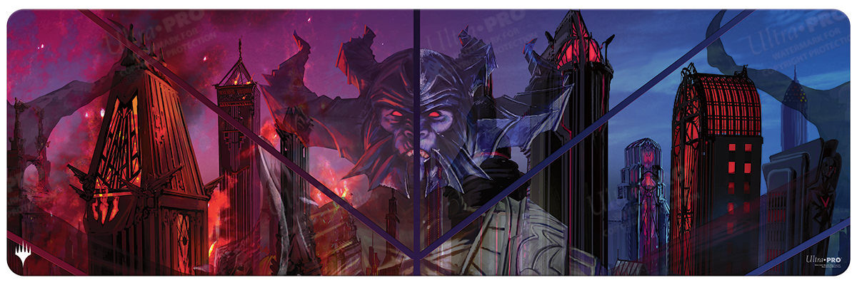 Streets of New Capenna Hostile Takeover 8ft Table Playmat for Magic: The Gathering