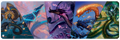 Kamigawa Neon Dynasty Sky Dragon Compilation 8ft Table Playmat for Magic: The Gathering