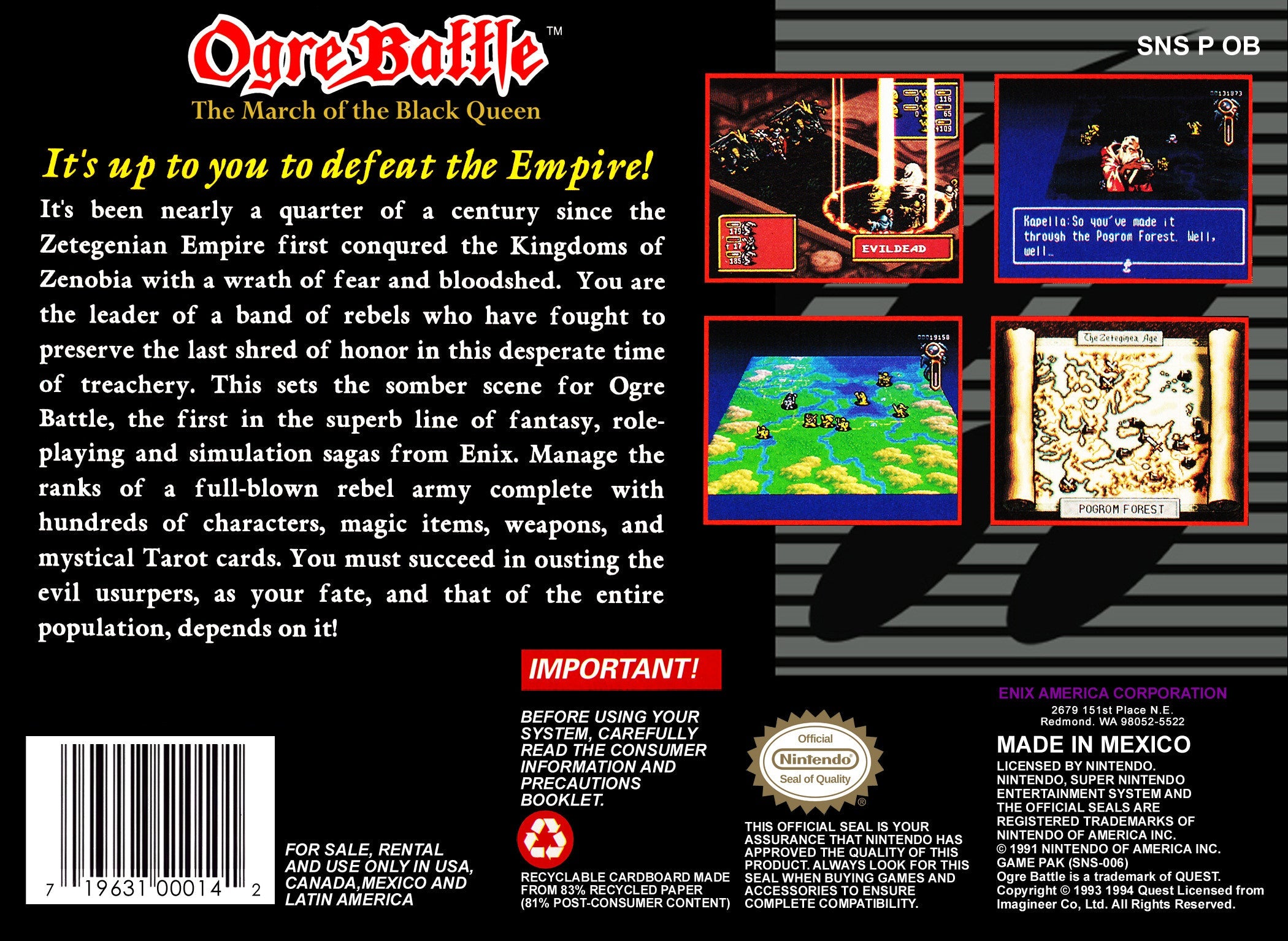 Ogre Battle The March of the Black Queen