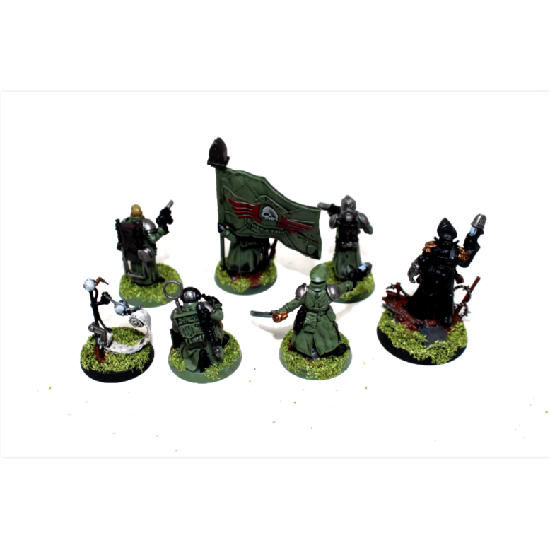 Warhammer Imperial Guard Death Korp Command Squad Well Painted JYS65