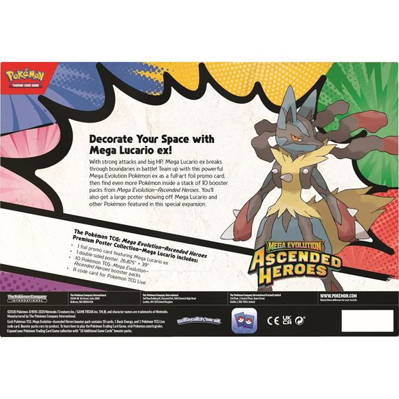 Pokemon TCG Mega Evolution Ascended Heroes Premium Poster Collection (1 at Random)